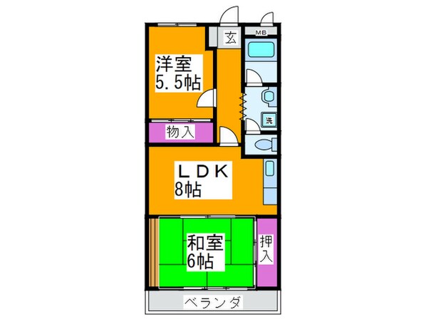 サンヒルズ光明池の物件間取画像